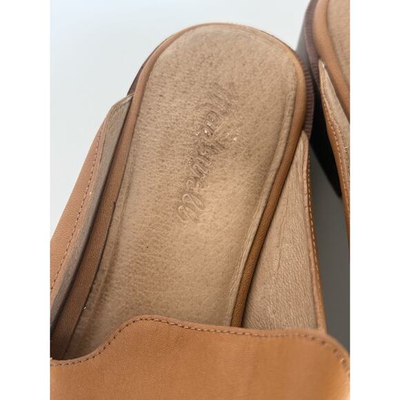 Madewell The Frances Loafer Women’s Size 8 Mule Camel Brown Leather Slip On - Picture 4 of 7